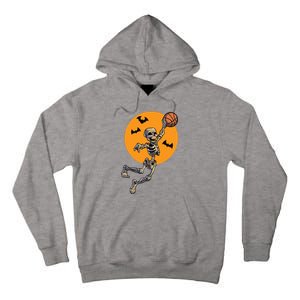 Basketball Skeleton Halloween Boy Basketball Halloween Tall Hoodie