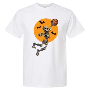 Basketball Skeleton Halloween Boy Basketball Halloween Garment-Dyed Heavyweight T-Shirt