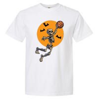 Basketball Skeleton Halloween Boy Basketball Halloween Garment-Dyed Heavyweight T-Shirt