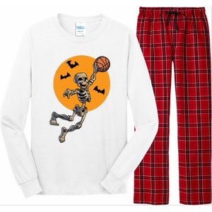 Basketball Skeleton Halloween Boy Basketball Halloween Long Sleeve Pajama Set