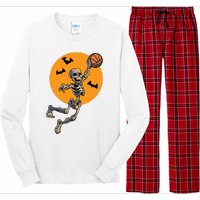 Basketball Skeleton Halloween Boy Basketball Halloween Long Sleeve Pajama Set