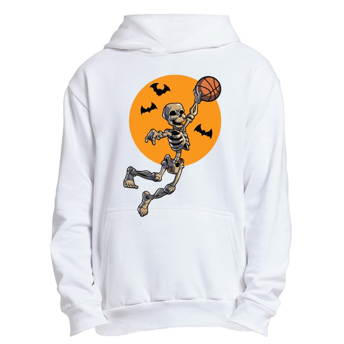 Basketball Skeleton Halloween Boy Basketball Halloween Urban Pullover Hoodie