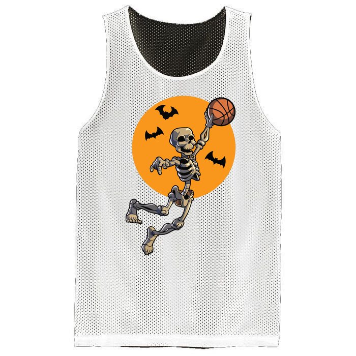 Basketball Skeleton Halloween Boy Basketball Halloween Mesh Reversible Basketball Jersey Tank