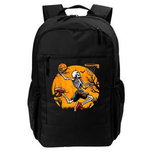 Basketball Skeleton Halloween Spooky Basketball Player Daily Commute Backpack