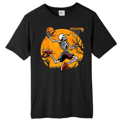 Basketball Skeleton Halloween Spooky Basketball Player Tall Fusion ChromaSoft Performance T-Shirt