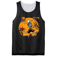 Basketball Skeleton Halloween Spooky Basketball Player Mesh Reversible Basketball Jersey Tank