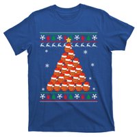 Basketball Santa Hat Christmas Tree Design Ugly Xmas Holiday Gift T-Shirt