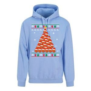 Basketball Santa Hat Christmas Tree Design Ugly Xmas Holiday Gift Unisex Surf Hoodie