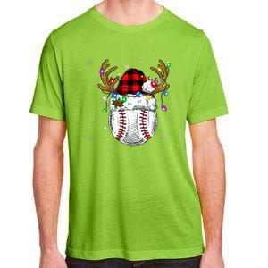 Baseball Santa Hat Funny Sport  baseball Christmas Adult ChromaSoft Performance T-Shirt