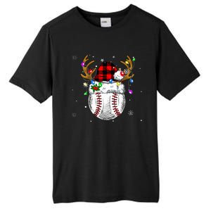 Baseball Santa Hat Funny Sport  baseball Christmas Tall Fusion ChromaSoft Performance T-Shirt