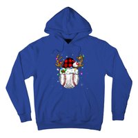 Baseball Santa Hat Funny Sport  baseball Christmas Hoodie