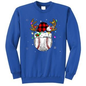 Baseball Santa Hat Funny Sport  baseball Christmas Sweatshirt