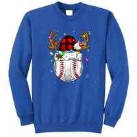 Baseball Santa Hat Funny Sport  baseball Christmas Sweatshirt