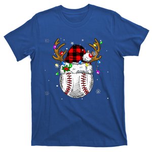 Baseball Santa Hat Funny Sport  baseball Christmas T-Shirt