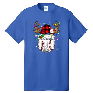 Baseball Santa Hat Funny Sport  baseball Christmas Tall T-Shirt