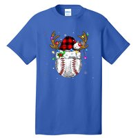 Baseball Santa Hat Funny Sport  baseball Christmas Tall T-Shirt