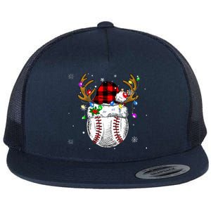 Baseball Santa Hat Funny Sport  baseball Christmas Flat Bill Trucker Hat