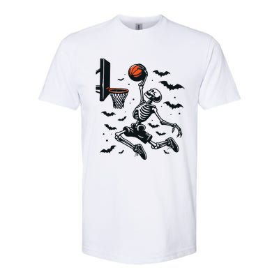 Basketball Skeleton Halloween Skeleton Basketball Player Softstyle® CVC T-Shirt