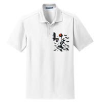 Basketball Skeleton Halloween Skeleton Basketball Player Dry Zone Grid Polo