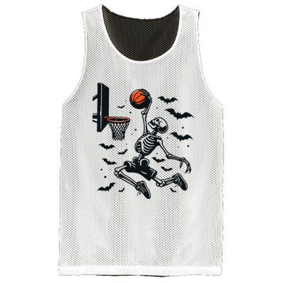 Basketball Skeleton Halloween Skeleton Basketball Player Mesh Reversible Basketball Jersey Tank