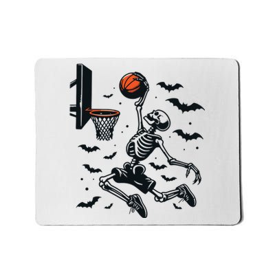 Basketball Skeleton Halloween Skeleton Basketball Player Mousepad