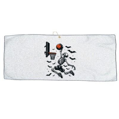 Basketball Skeleton Halloween Skeleton Basketball Player Large Microfiber Waffle Golf Towel