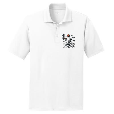 Basketball Skeleton Halloween Skeleton Basketball Player PosiCharge RacerMesh Polo