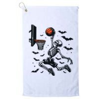 Basketball Skeleton Halloween Skeleton Basketball Player Platinum Collection Golf Towel