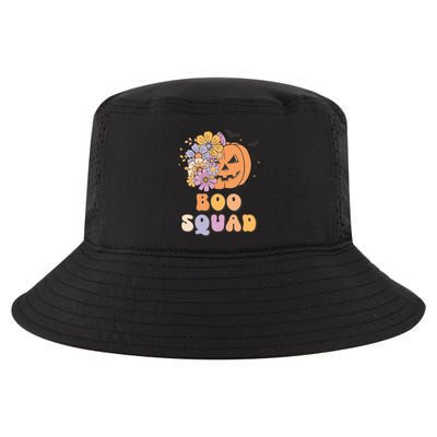 Boo Squad Halloween Pumpkin Costume Retro Groovy Gift Cool Comfort Performance Bucket Hat