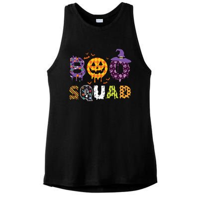 Boo Squad Halloween Gift Ladies PosiCharge Tri-Blend Wicking Tank