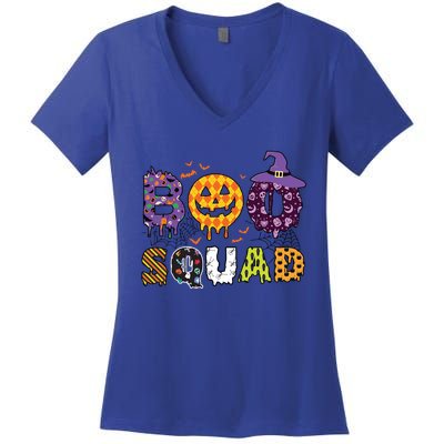 Boo Squad Halloween Gift Women's V-Neck T-Shirt