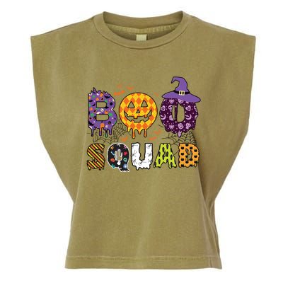 Boo Squad Halloween Gift Garment-Dyed Women's Muscle Tee