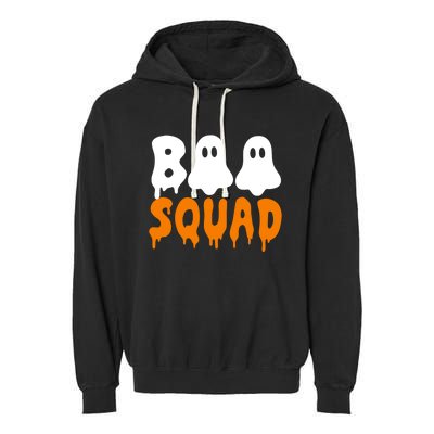 Boo Squad Halloween Cute Gift Funny Boo Crew Halloween Costume Cute Gift Garment-Dyed Fleece Hoodie