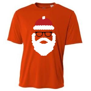 Brooklyn Surf Hipster Santa Christmas Gift Cooling Performance Crew T-Shirt