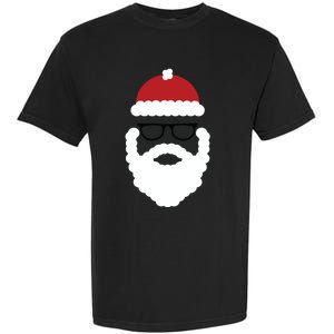 Brooklyn Surf Hipster Santa Christmas Gift Garment-Dyed Heavyweight T-Shirt