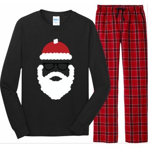 Brooklyn Surf Hipster Santa Christmas Gift Long Sleeve Pajama Set