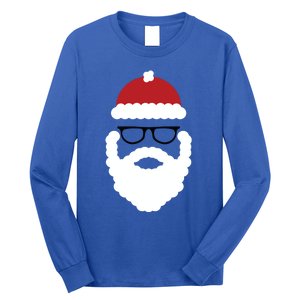 Brooklyn Surf Hipster Santa Christmas Gift Long Sleeve Shirt