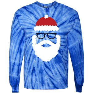 Brooklyn Surf Hipster Santa Christmas Gift Tie-Dye Long Sleeve Shirt