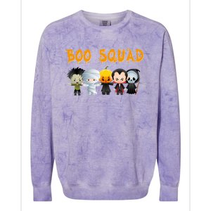 Boo Squad Halloween Trick Or Treating Group Gift Colorblast Crewneck Sweatshirt