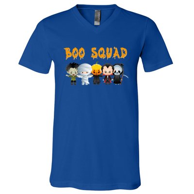 Boo Squad Halloween Trick Or Treating Group Gift V-Neck T-Shirt