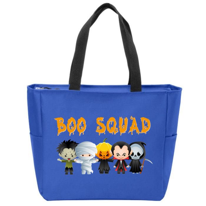 Boo Squad Halloween Trick Or Treating Group Gift Zip Tote Bag