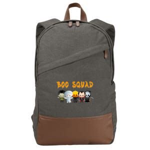 Boo Squad Halloween Trick Or Treating Group Gift Cotton Canvas Backpack