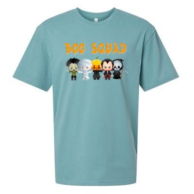 Boo Squad Halloween Trick Or Treating Group Gift Sueded Cloud Jersey T-Shirt