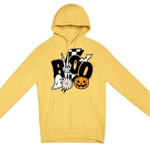 Boo Spooky Halloween Cute Premium Pullover Hoodie