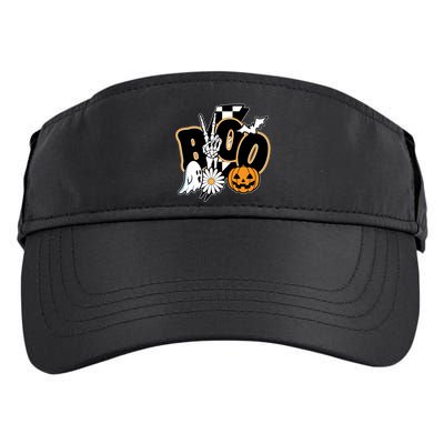 Boo Spooky Halloween Cute Adult Drive Performance Visor