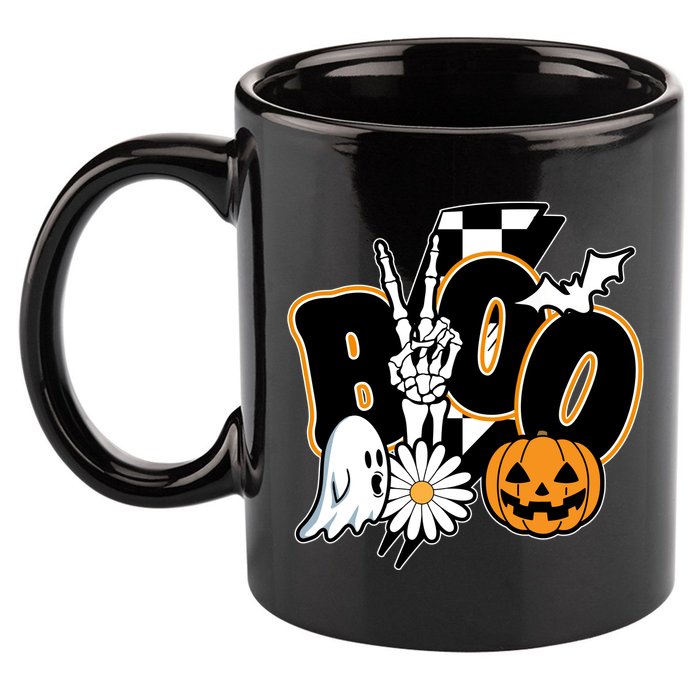 Boo Spooky Halloween Cute 11oz C Handle Ceramic Mug