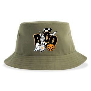 Boo Spooky Halloween Cute Sustainable Bucket Hat