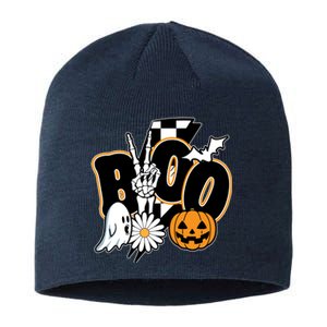 Boo Spooky Halloween Cute Sustainable Beanie