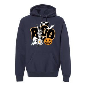 Boo Spooky Halloween Cute Premium Hoodie