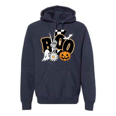 Boo Spooky Halloween Cute Premium Hoodie